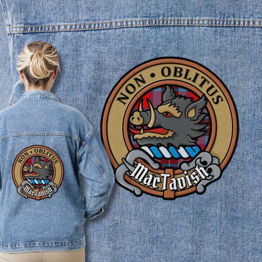 クランマクタビッシュの紋章オーバータータンチェック デニムジャケット