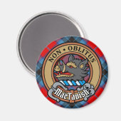 クランマクタビッシュの紋章オーバータータンチェック マグネット (正面/裏面)