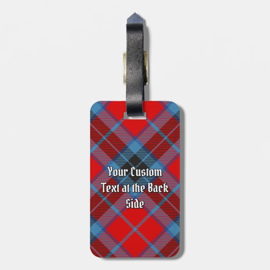 クランマクタビッシュタータンチェック ラゲッジタグ (裏面縦)