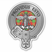 クランマクトンクレスト&タータンチェック シール (正面)