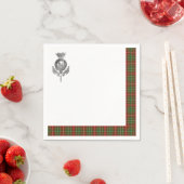 クランマクドゥガルタータンチェック スタンダードカクテルナプキン (インサイチュ)