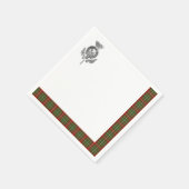 クランマクドゥガルタータンチェック スタンダードカクテルナプキン (角)