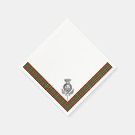 クランマクドゥガルタータンチェック スタンダードカクテルナプキン