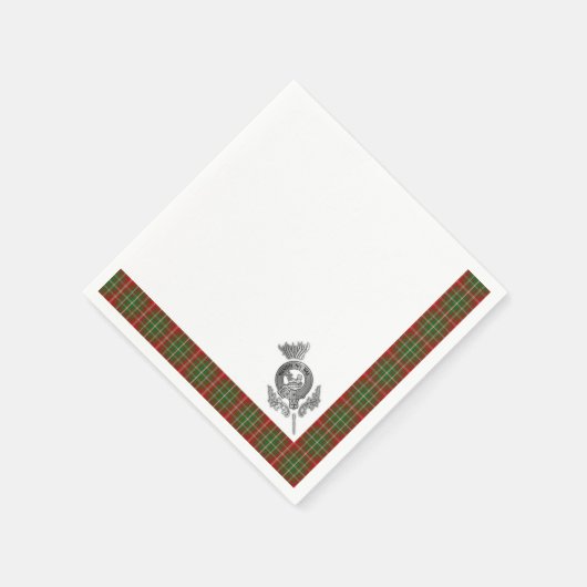 クランマクドゥガルタータンチェック スタンダードカクテルナプキン (角)