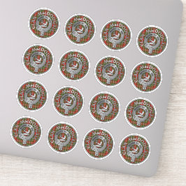 クランマクドゥガールクレスト&タータンチェック シール