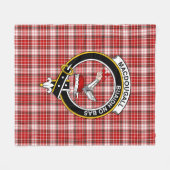 クランマクドゥガールドレスタータンチェックプレイド フリースブランケット (正面(横))