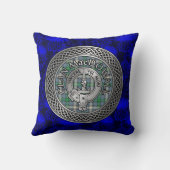 クランマクドウォールクレスト&タータンチェックノット クッション (裏面)