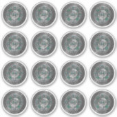 クランマクドウォールクレスト&タータンチェックノット シール (正面)