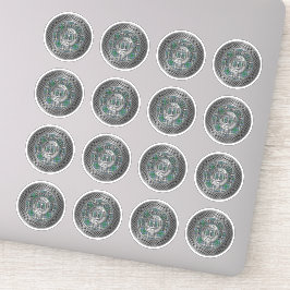 クランマクドウォールクレスト&タータンチェックノット シール