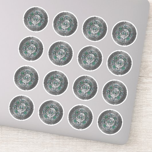 クランマクドウォールクレスト&タータンチェックノット シール (詳細)