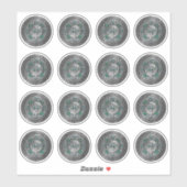 クランマクドウォールクレスト&タータンチェックノット シール (シート)