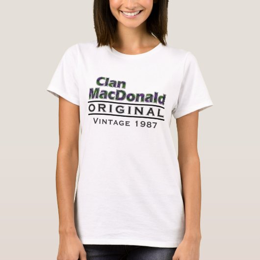 クランマクドカスタマイズドヴィンテージ Tシャツ (正面)