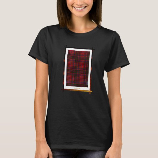 クランマクドガルヴィンテージタータンチェック Tシャツ (正面)