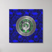 クランマクドナルドのクレスト&タータンチェックノット