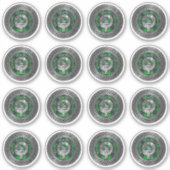 クランマクドナルドのクレスト&タータンチェックノット シール (正面)