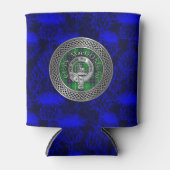 クランマクドナルドのクレスト&タータンチェックノット 缶クーラー (正面)