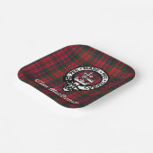 クランマクドナルドのクレスト&モダンタータンチェック ペーパープレート (傾斜あり)