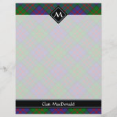 クランマクドナルドタータンチェックフライヤー チラシ (裏面)