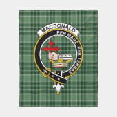 クランマクドナルド主の島の主マクドナルド狩り フリースブランケット (正面)