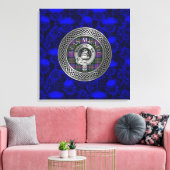 クランマクニールクレスト&タータンチェックノットオンティスル キャンバスプリント (インサイチュ (リビング))