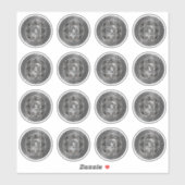 クランマクファーソンクレスト&タータンチェックノット シール (シート)