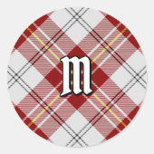 クランマクファーソンレッドドレスタータンチェック ラウンドシール (正面)