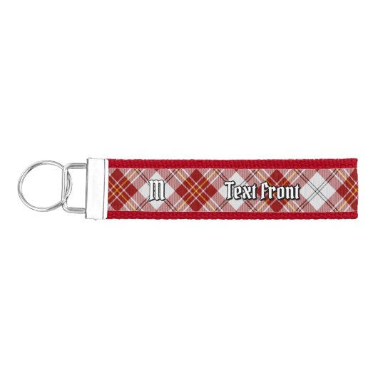 クランマクファーソンレッドドレスタータンチェック リストバンドキーホルダー (鍵左)
