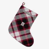 クランマクファーソン狩りタータンチェッククリスマスストッキング ラージクリスマスストッキング (正面 (吊り時))