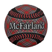クランマクファーランドマクファーレーンスコティッシュドリームタータンチェック 野球ボール (正面)