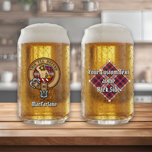クランマクファーレンクレストオーバードレスタータンチェック ガラス缶