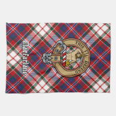 クランマクファーレンクレストオーバードレスタータンチェック キッチンタオル (横)