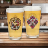 クランマクファーレンクレストオーバードレスタータンチェック タンブラーグラス