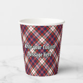 クランマクファーレンクレストオーバードレスタータンチェック 紙コップ (裏面)