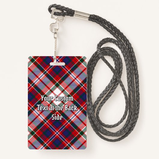 クランマクファーレンドレスタータンチェック バッジ (裏面ランヤード)