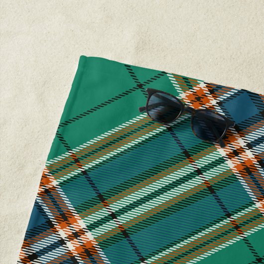 クランマクファーレン古代狩りタータンチェック ビーチタオル (インサイチュ)