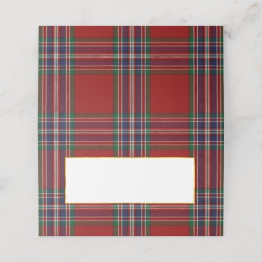 クランマクファーレン結婚ズ折り畳み座席表 プレイスカード (外部開封)