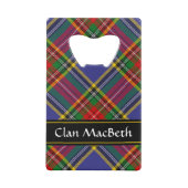 クランマクベスタータンチェッククレジットカードボトルオープナー クレジットカード栓抜き (裏面)