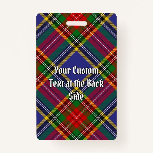 クランマクベスタータンチェックバッジ バッジ (裏面)