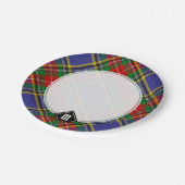 クランマクベスタータンチェック紙プレート ペーパープレート (アングル)