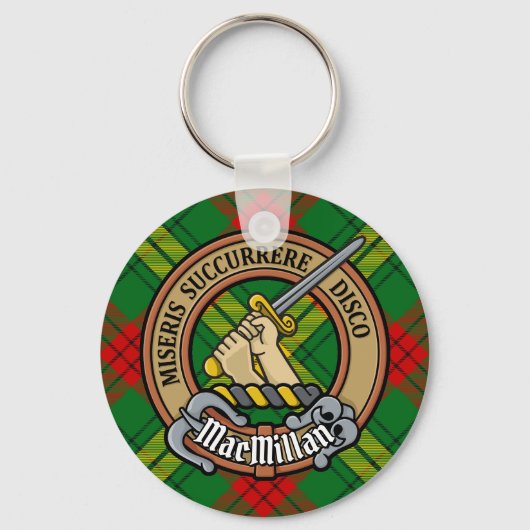 クランマクミランクレストオーバータータンチェック キーホルダー (正面)