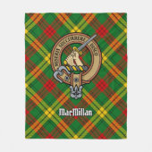 クランマクミランクレストオーバータータンチェック フリースブランケット (正面)