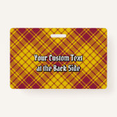 クランマクミランクレストオーバードレスタータンチェック バッジ (裏面)