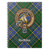 クランマクミランクレストオーバー狩りタータンチェック ノートブック (正面)