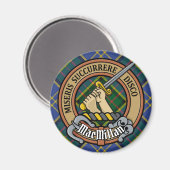 クランマクミランクレストオーバー狩りタータンチェック マグネット (正面/裏面)