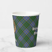 クランマクミランクレストオーバー狩りタータンチェック 紙コップ (左)