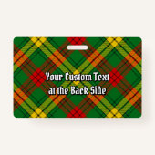 クランマクミランタータンチェック バッジ (裏面)