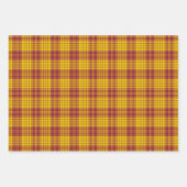 クランマクミランドレスタータンチェック ラッピングペーパーシート (正面)