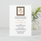 クランマクラインティスルタータンチェック結婚式招待状 招待状 (スタンド正面)