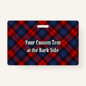 クランマクラクラランタータンチェック バッジ (裏面)