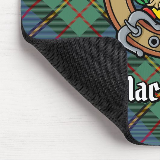 クランマクラーレンクレストオーバータータンチェック マウスパッド (コーナー)